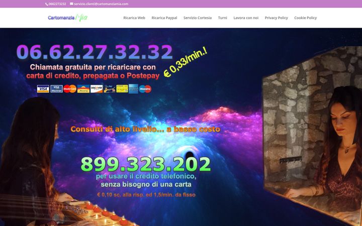 Screenshot of cartomanziamia.com