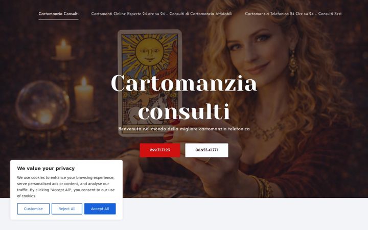 Screenshot of cartomanzian1.it