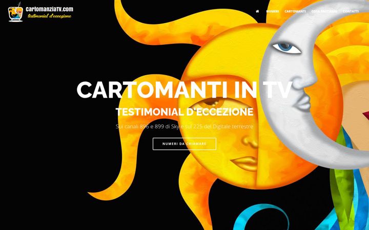 Screenshot of cartomanziatv.com