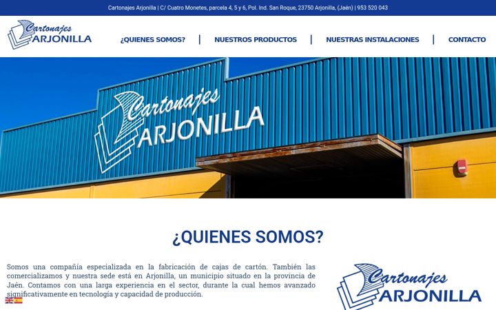 Screenshot of cartonajesarjonilla.com