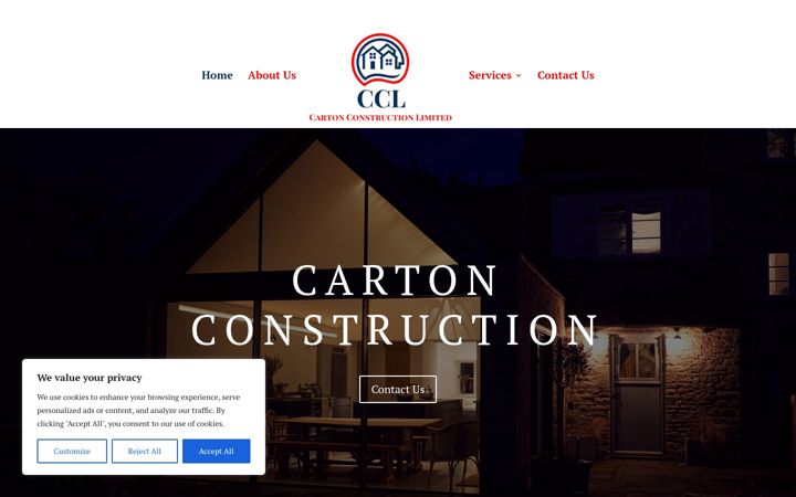 Screenshot of cartonconstruction.ie