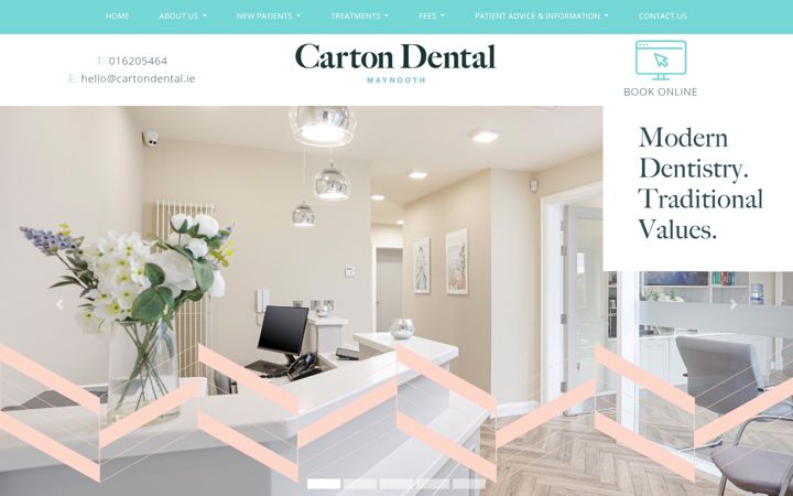 Screenshot of cartondental.ie