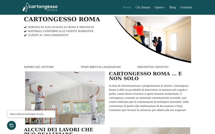 Screenshot of cartongesso.roma.it