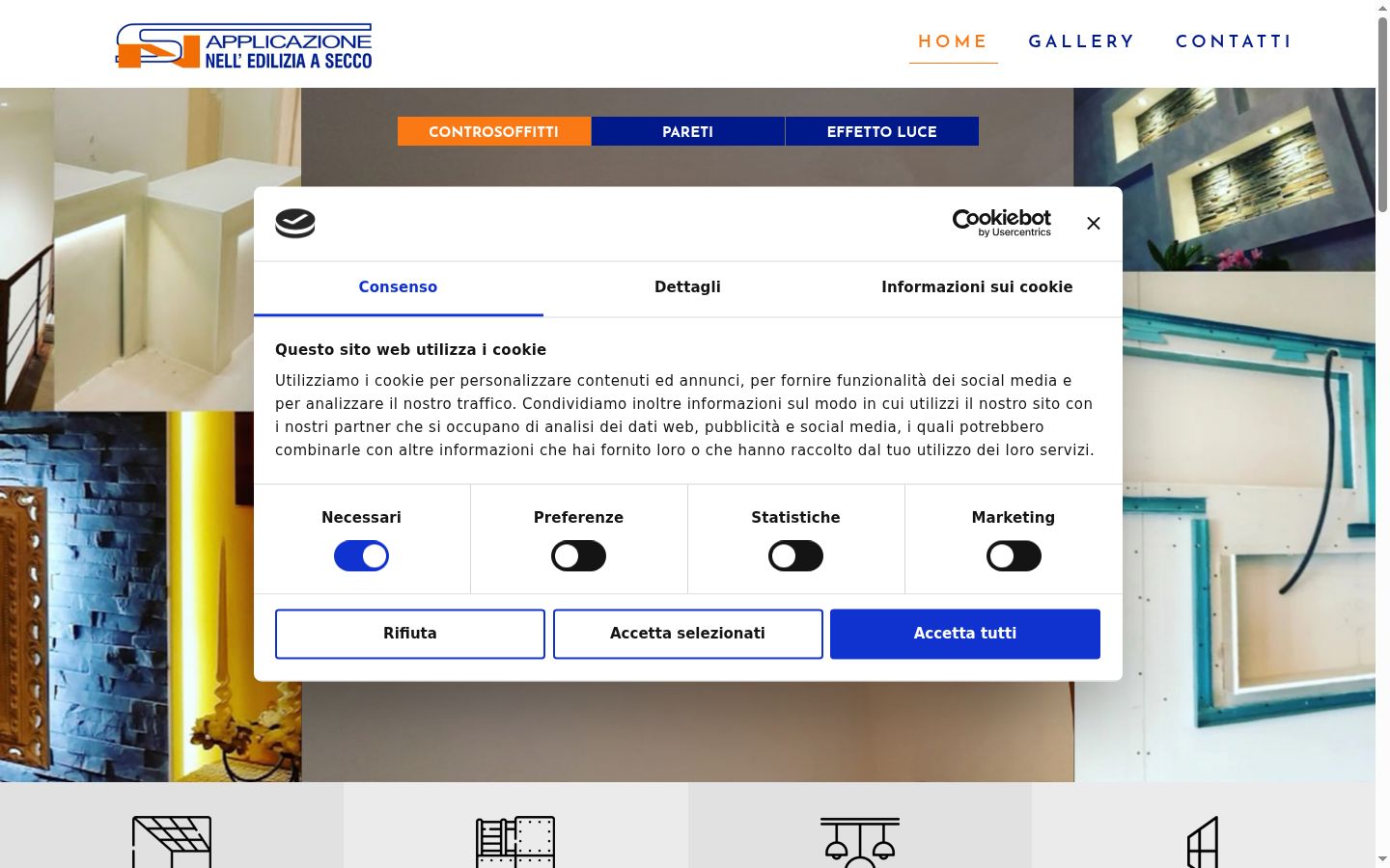 Snímek obrazovky baneru souhlasu zobrazeného před jakoukoli interakcí