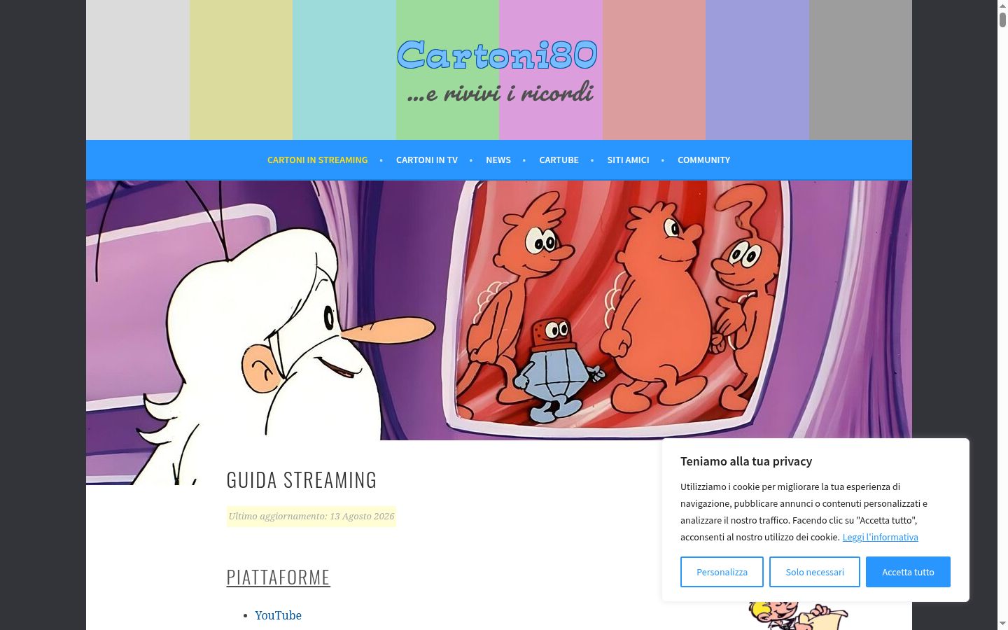 Sutikimo reklamjuostės, rodytos prieš bet kokią sąveiką, ekrano kopija