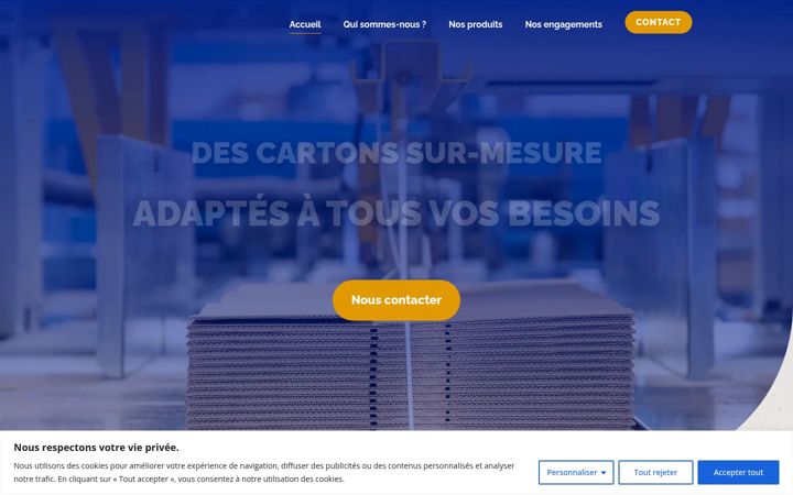 Ekrano kopija cartonnages-thomas.fr