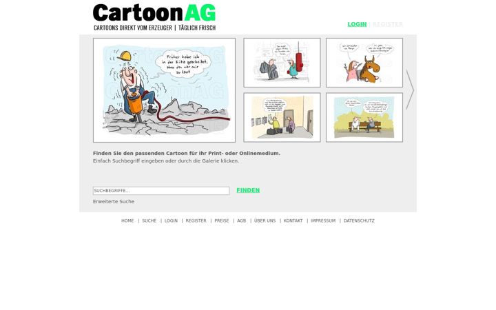 Screenshot of cartoonag.de