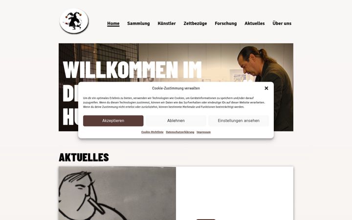 Screenshot ta' cartoonmuseum-digital.de