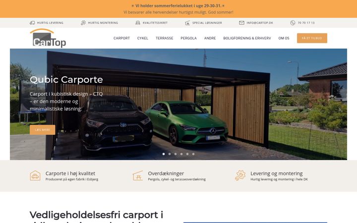 Screenshot of cartop.dk