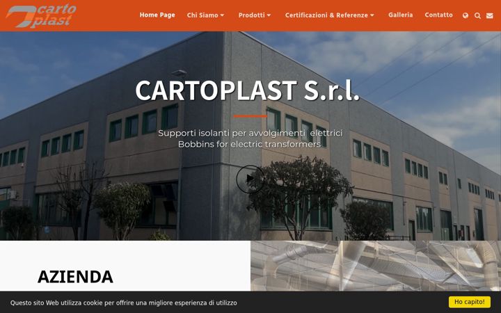 Screenshot of cartoplastsrl.com