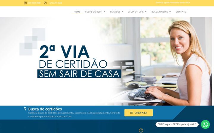 Képernyőkép: cartorio3rcpn.com.br