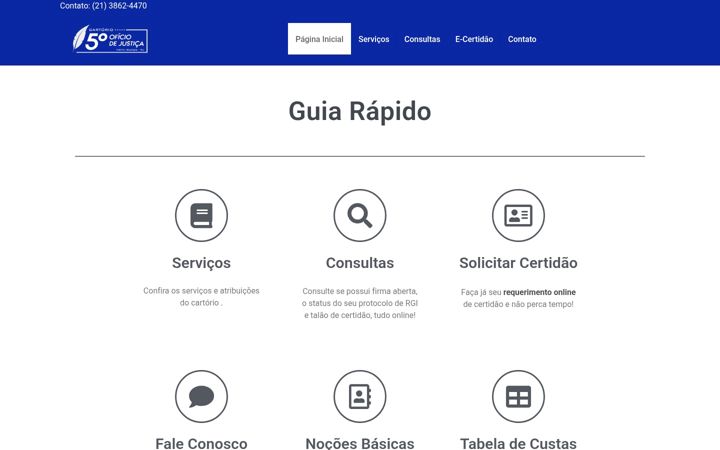 Screenshot of cartorio5oficioni.com.br