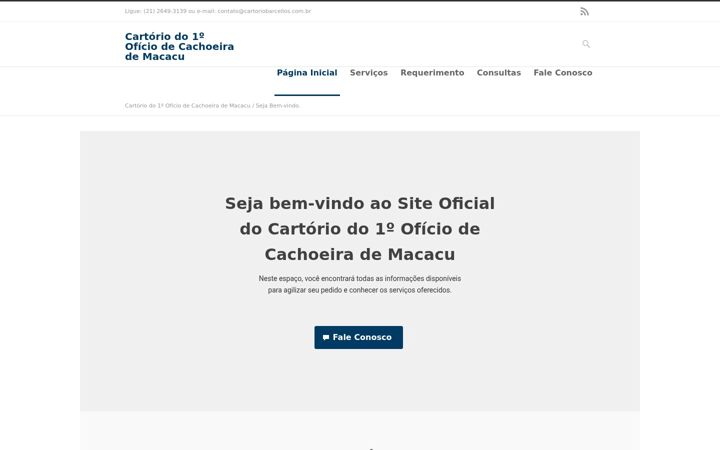 Screenshot of cartoriobarcellos.com.br