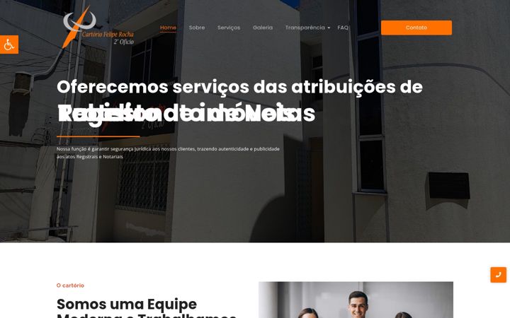 Captură de ecran a cartoriofeliperocha.com.br