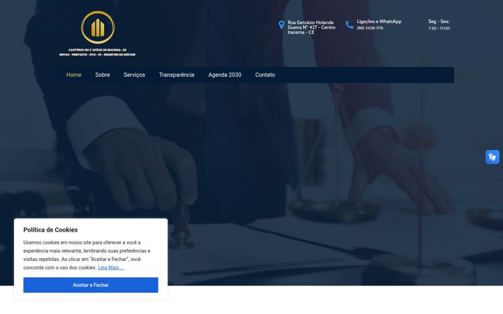 Captură de ecran a cartoriojoaonogueira.com.br