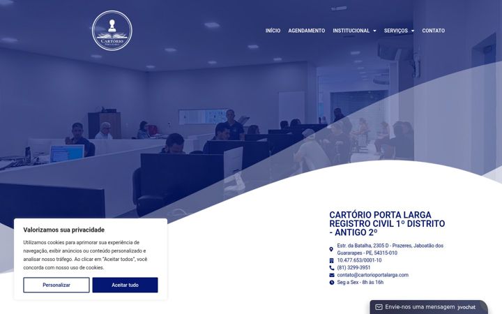 Screenshot of cartorioportalarga.com