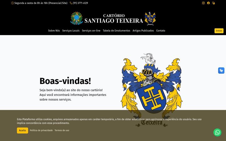 Képernyőkép: cartoriosantiagoteixeira.com.br