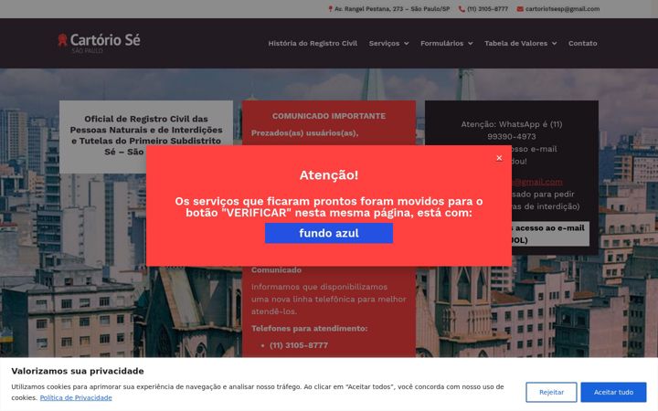 Képernyőkép: cartoriosesp.com.br