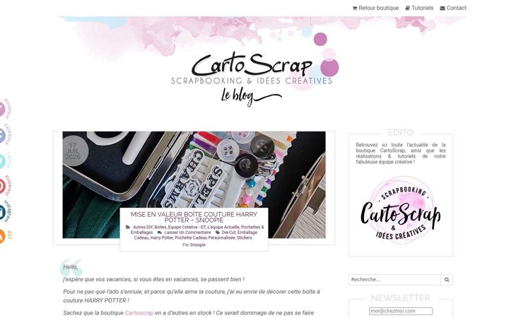 Screenshot of cartoscrap.fr