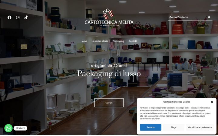 Screenshot of cartotecnicamelita.it