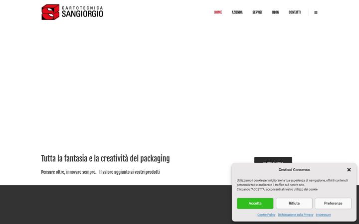 Ekrano kopija cartotecnicasangiorgio.it