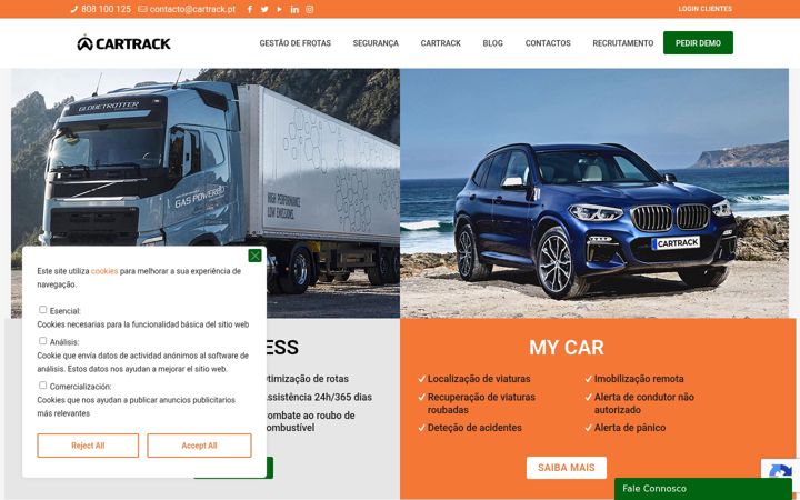 Screenshot of cartrack.pt