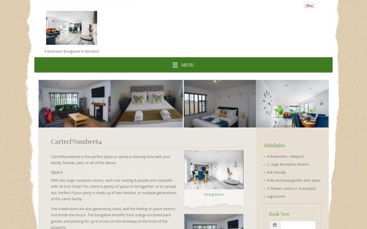 Screenshot of cartrefnumber64.co.uk