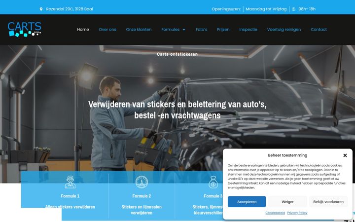 Screenshot of carts-ontstickeren.be