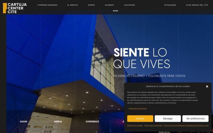 Screenshot of cartujacenter.com