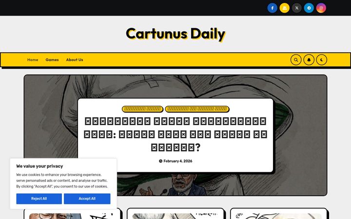 Screenshot of cartunusdaily.com
