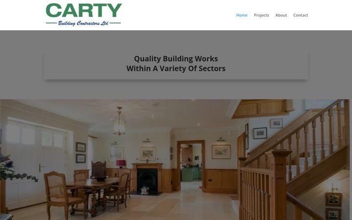 Screenshot of cartybuildingcontractors.co.uk