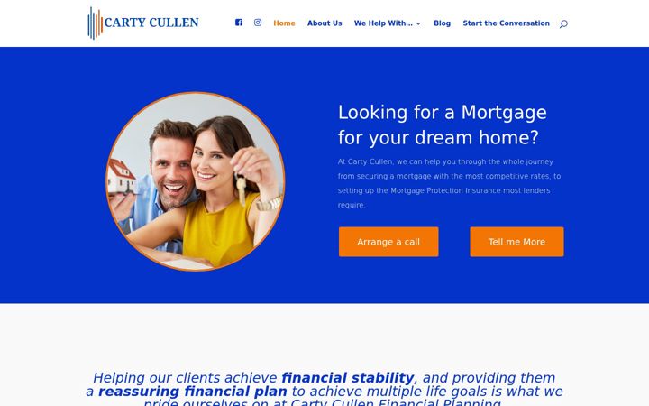 Screenshot of cartycullen.ie