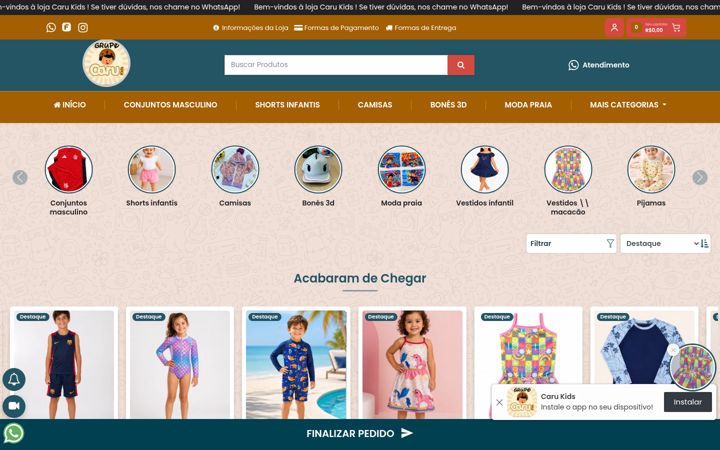 Képernyőkép: carukids.com.br