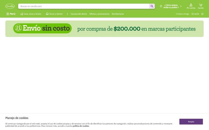 Screenshot of carulla.com