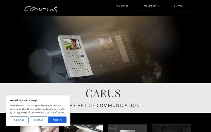 Screenshot of carus-concepts.com