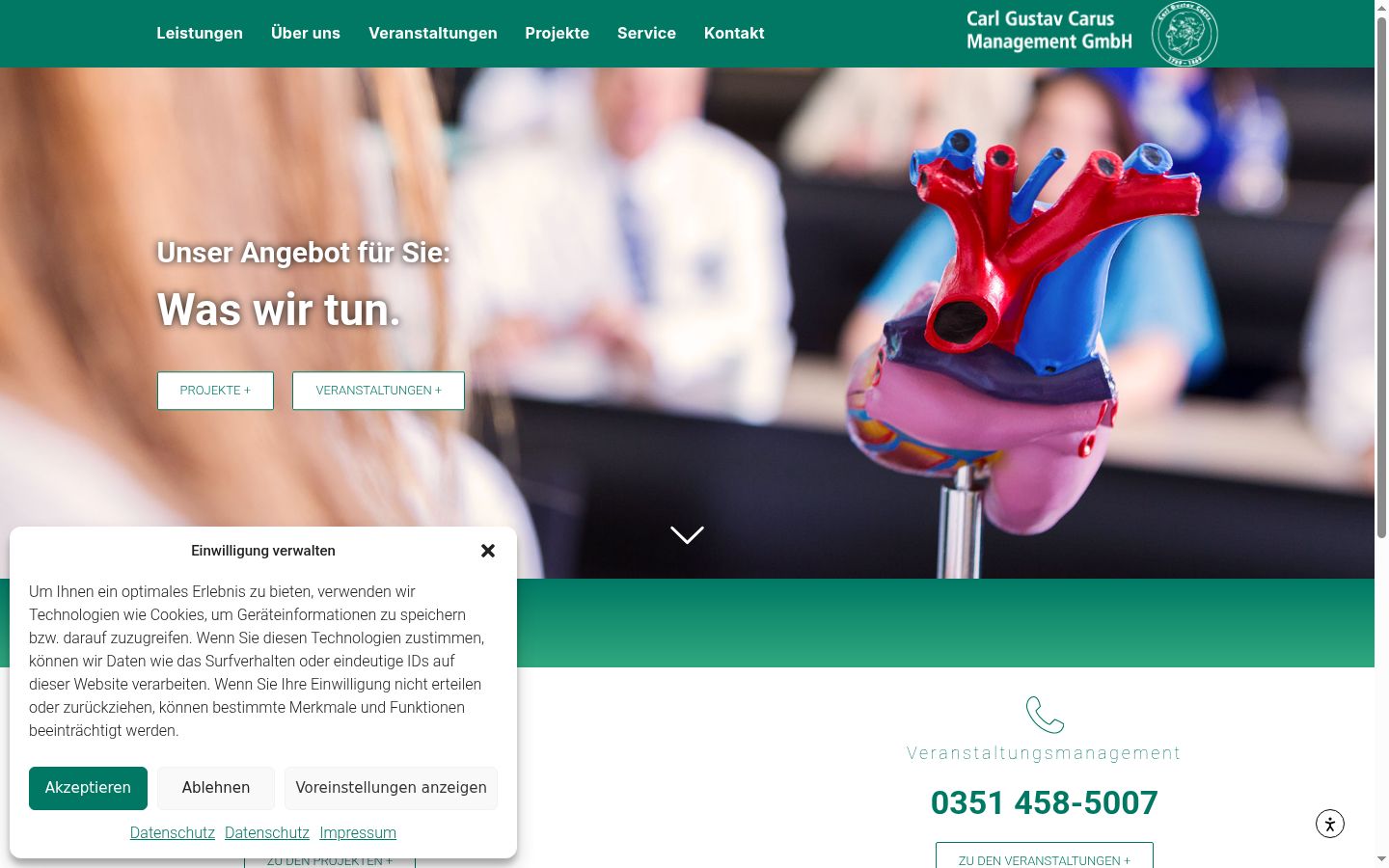 Screenshot tal-banner tal-kunsens muri qabel kwalunkwe interazzjoni