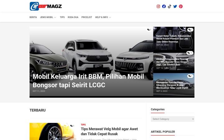 Screenshot of carusermagz.com