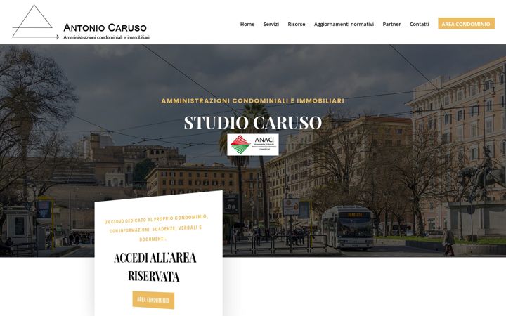 Screenshot of carusogestionicondominiali.it