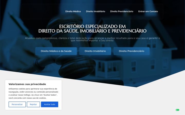 Screenshot of caruzoadvogados.com.br