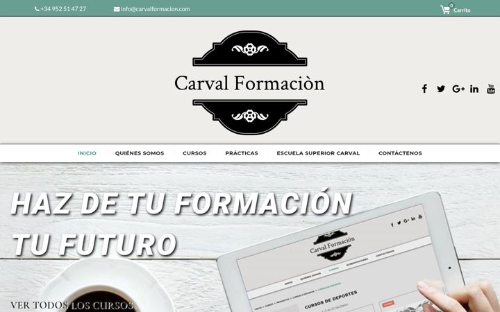 Screenshot of carvalformacion.com