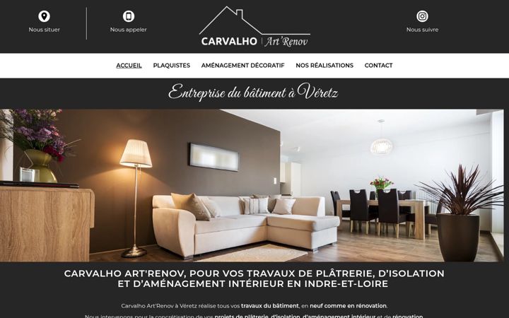 Screenshot of carvalho-artrenov.fr
