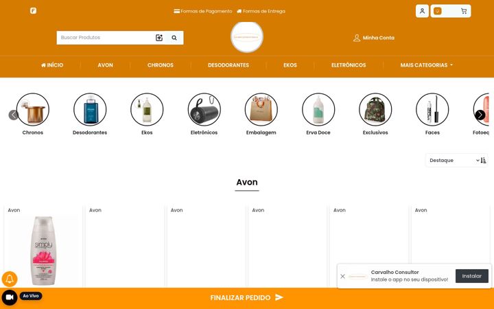 Screenshot of carvalhoconsultorpe.com.br