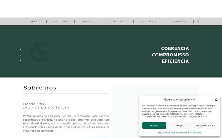 Screenshot stránky carvalhofurtadoadv.com.br