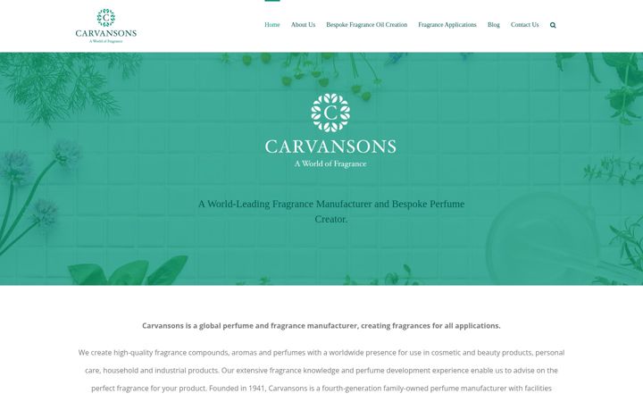 Screenshot of carvansons.co.uk
