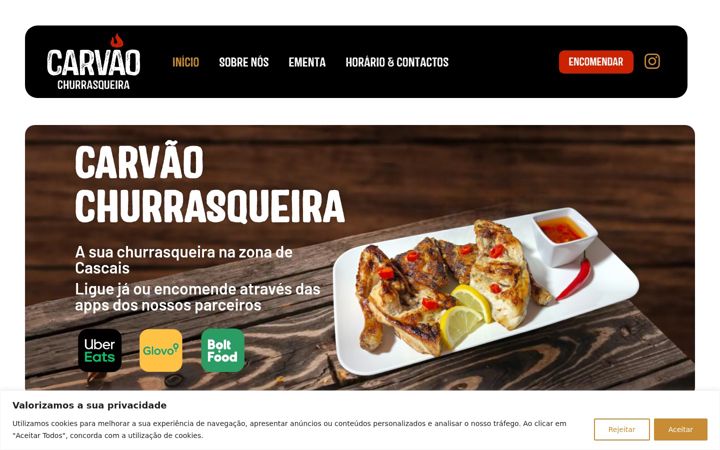 Screenshot di carvaochurrasqueiras.pt