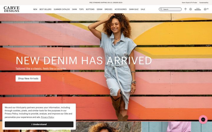 Screenshot of carvedesigns.com