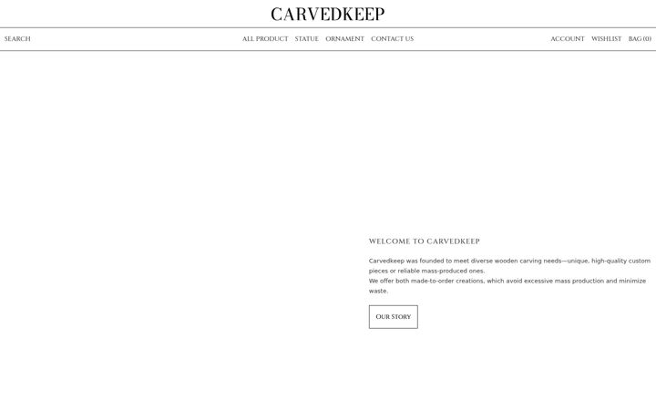 Screenshot of carvedkeep.com