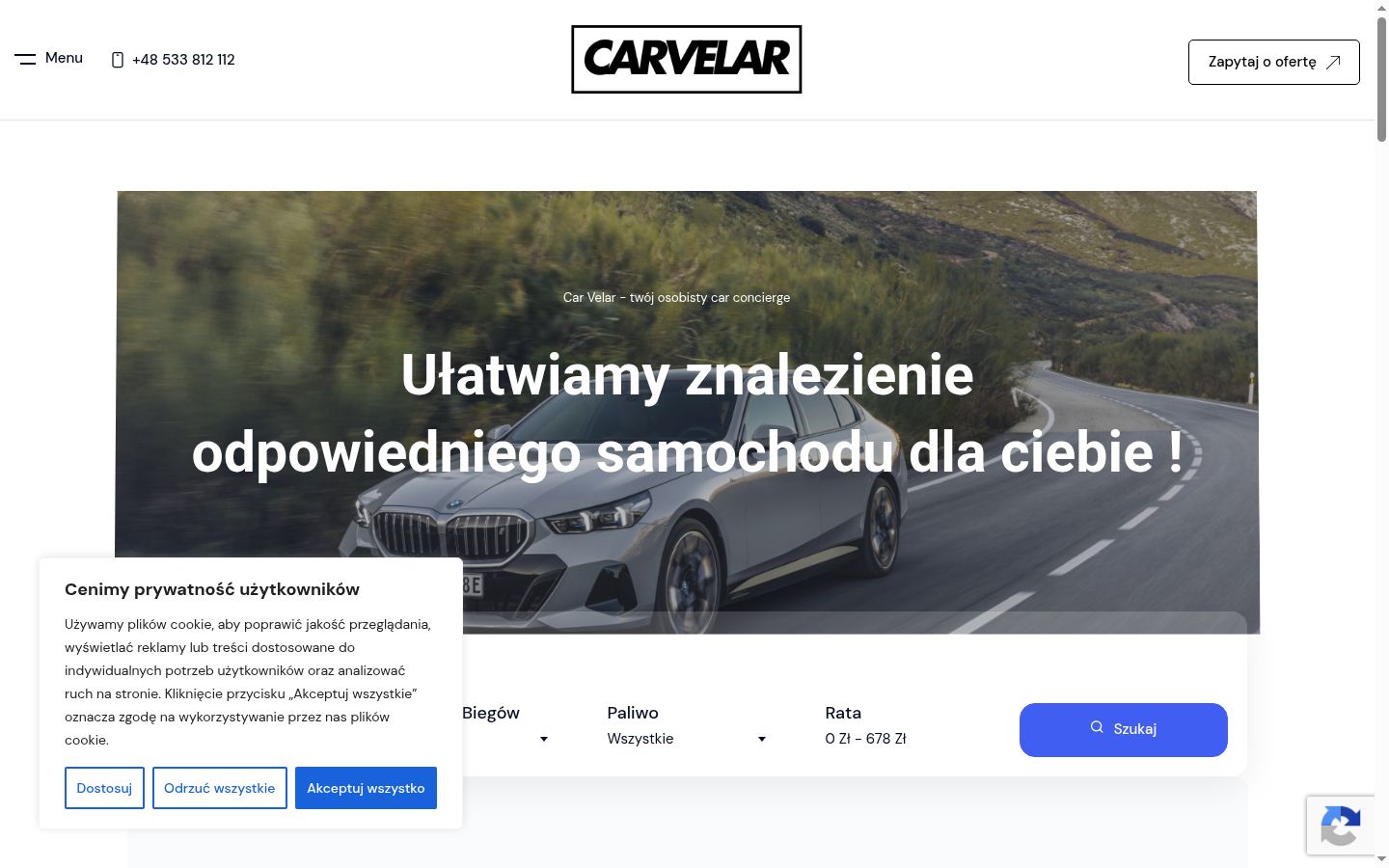 Snímek obrazovky baneru souhlasu zobrazeného před jakoukoli interakcí