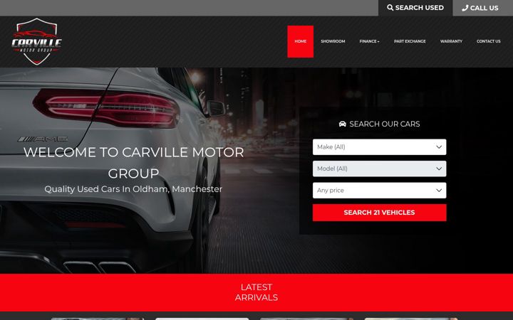 Screenshot of carvillemotorgroup.co.uk