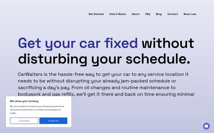 Screenshot of carwaiters.com